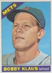 1966 Topps Baseball Cards      108     Bobby Klaus